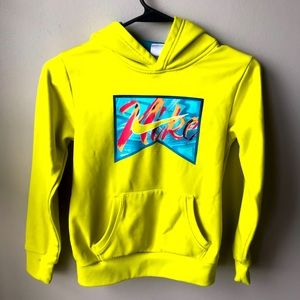 Nike Children’s Hoodie - Neon Yellow/Lime Green